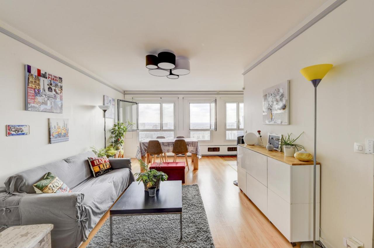 Appartement Place D'Italie Superbe Vue Parigi Esterno foto