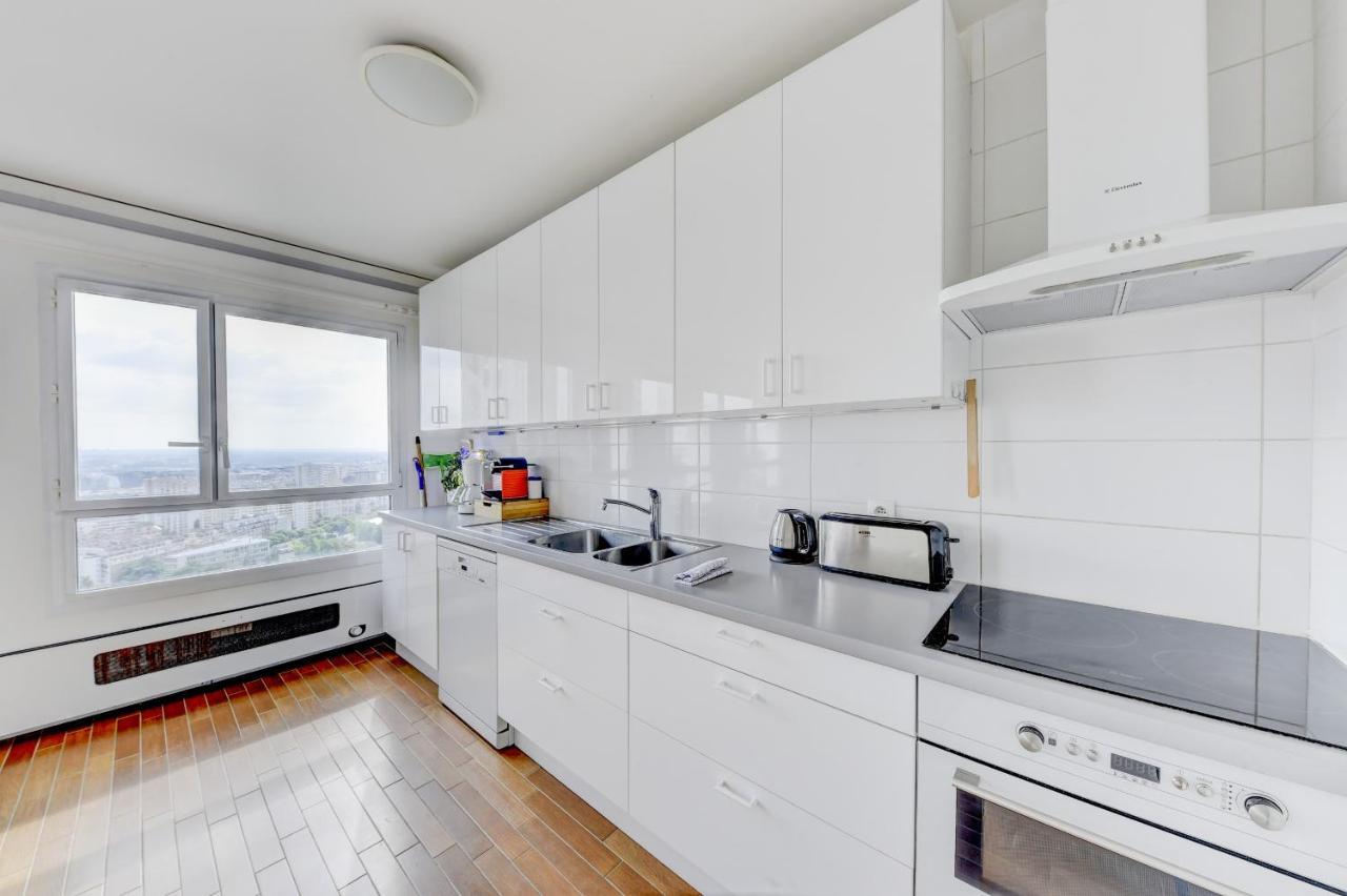 Appartement Place D'Italie Superbe Vue Parigi Esterno foto
